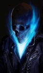Blue Fire Skull Live Wallpaper screenshot 1/3
