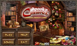 Free Hidden Object Games - Spooky Christmas screenshot 1/4