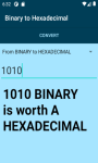 Binary to Hexadecimals Conversion Calculator   screenshot 1/4