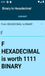 Binary to Hexadecimals Conversion Calculator   screenshot 3/4