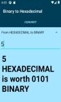 Binary to Hexadecimals Conversion Calculator   screenshot 4/4