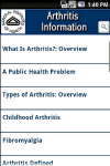 NIH: Arthritis Information screenshot 1/1