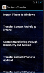 Contact Transfer Tips screenshot 3/4