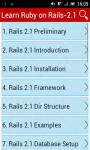 Learn Ruby on Rails 2 screenshot 1/2