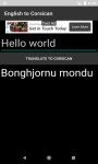Language Translator English to Corsican Free screenshot 1/4