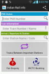 Live Indian Rail - PNR Status screenshot 1/6