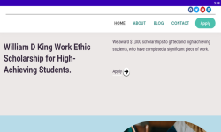 William D King Work Ethic Scholarship screenshot 4/4