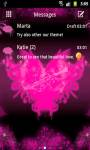 GO SMS Pro Theme Pink Heart screenshot 1/4