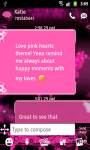 GO SMS Pro Theme Pink Heart screenshot 2/4