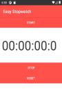 EASY STOPWATCH Measure time in minutes and seconds screenshot 1/4