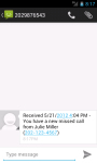 Missed Call Messenger Lite screenshot 1/6