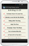 B B King Song Lyrics screenshot 4/4