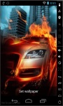 Hot Car On Fire Live Wallpaper screenshot 1/2