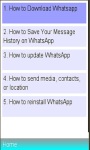 WhatsApp Installation/ Basics screenshot 1/1