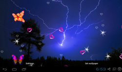 3D Lightning Storm Live Wallpapers screenshot 1/5