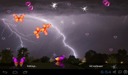 3D Lightning Storm Live Wallpapers screenshot 2/5