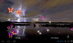 3D Lightning Storm Live Wallpapers screenshot 3/5