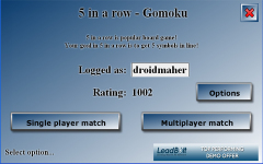5 in a row - Gomoku screenshot 1/4