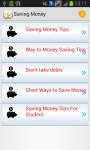 Saving Money easily screenshot 1/3