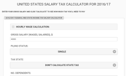 United States Salary Tax Calculator screenshot 1/2
