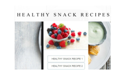 healthy snack recipes screenshot 1/3