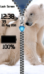 Bear Zipper Lock Screen screenshot 5/6