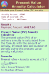Present Value Annuity Calculator V1 screenshot 3/3