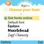 FlipFont application screenshot 1/1