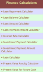 Finance Calculators v-1 screenshot 2/3