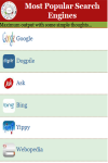 Most Popular Search Engines screenshot 2/3