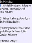 Email SMS Lock Blackberry screenshot 5/5