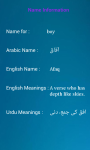 Arabic Muslims Babies Names screenshot 1/3