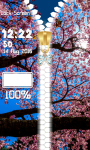Sakura Zipper Lock Screen Best screenshot 5/6