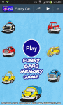 Funny Cars Memory Game screenshot 1/4