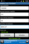 Mobile Loan Calculator Android screenshot 1/2
