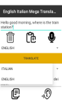 ENGLISH ITALIAN Mega Translator   screenshot 4/4