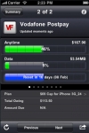 Vodafone compatible Mobile and Broadband usage screenshot 1/1