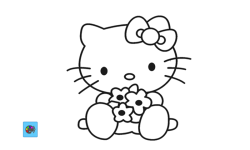 Hello Kitty Painting Game screenshot 2/3