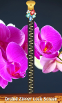Orchid Zipper Lock Screen screenshot 1/6