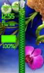 Orchid Zipper Lock Screen screenshot 5/6
