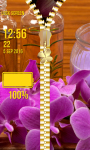 Orchid Zipper Lock Screen screenshot 6/6