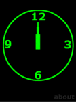 Green Clock Screensaver screenshot 1/1