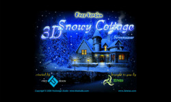 3D Snowy Cottage Free screenshot 1/3