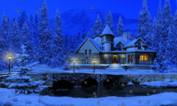 3D Snowy Cottage Free screenshot 2/3