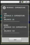 Expenses and revenues screenshot 5/5