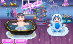 Baby Girl Bathing screenshot 2/3