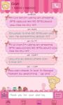 GO SMS Pro Pink Sweet theme screenshot 1/6