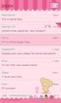 GO SMS Pro Pink Sweet theme screenshot 5/6