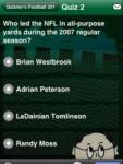 Pro Football 201 - Quizner's Sports Trivia screenshot 1/1