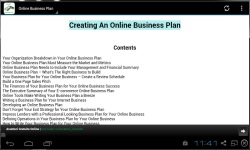 Online Business Plan screenshot 2/3
